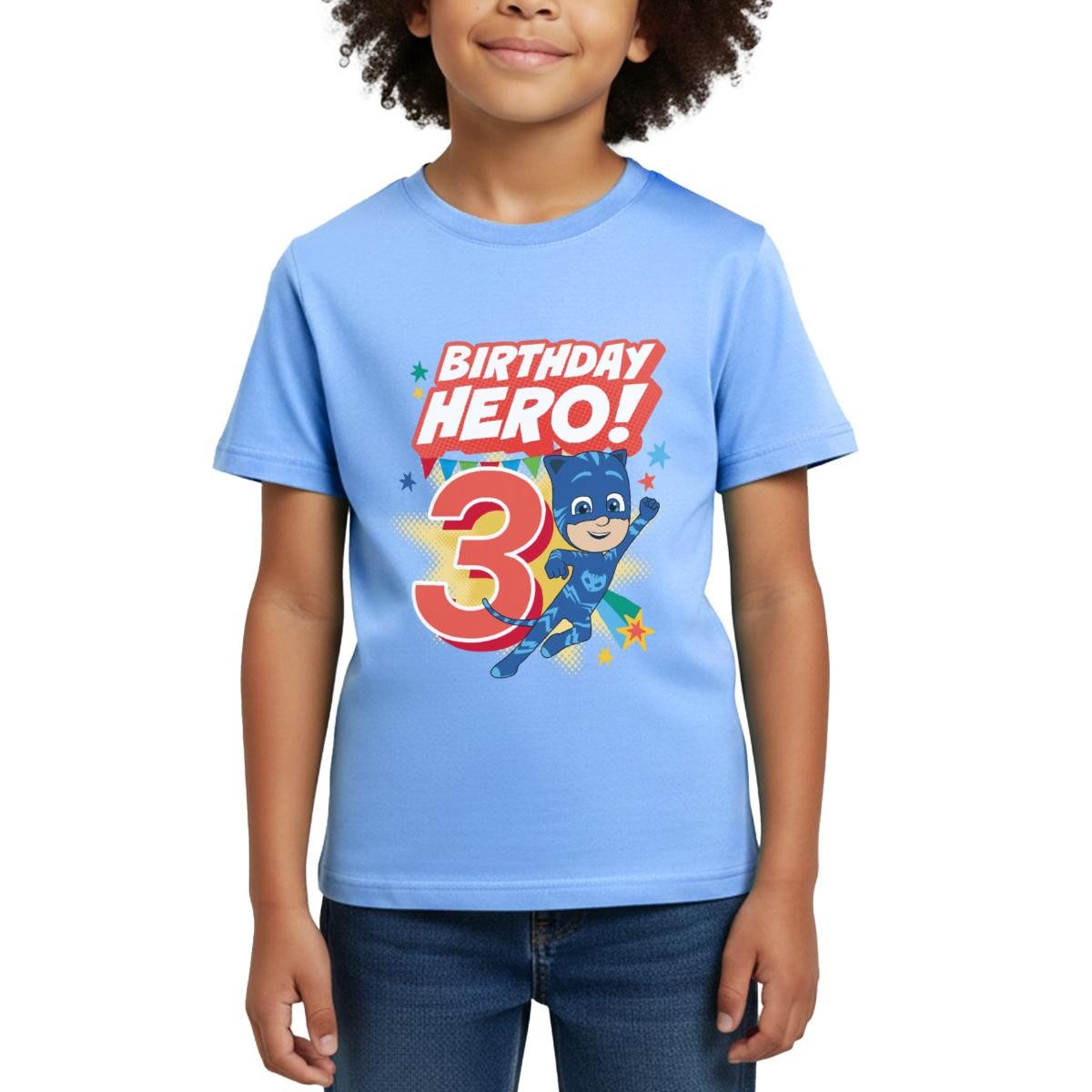 T-Shirt PJ Masks Catboy Birthday Hero 3. Geburtstag Kinder T-Shirt