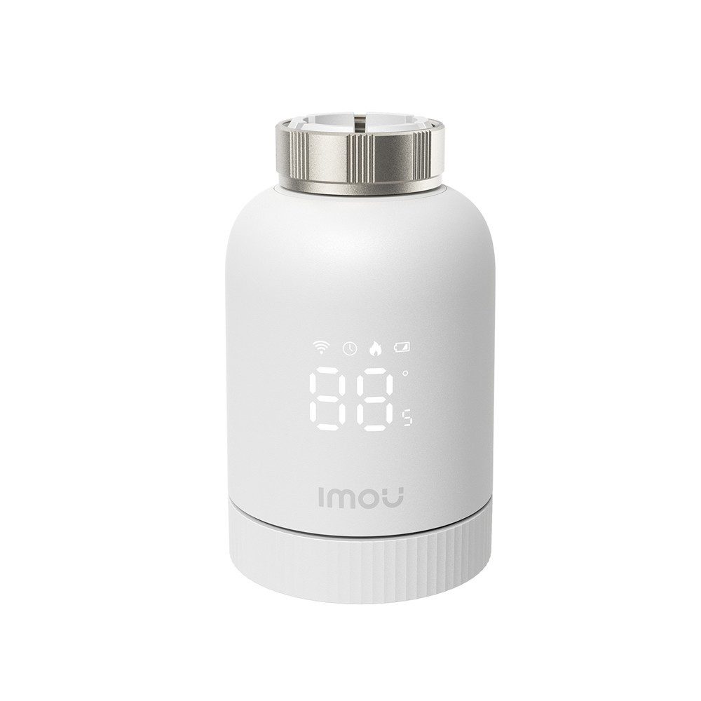 Imou Heizkörperthermostat TRV1 Smart, ZigBee 3.0, App-Steuerung, Fenstererkennung, Geofencing, (inkl. Adapter-Set) Smart Home, Weiß