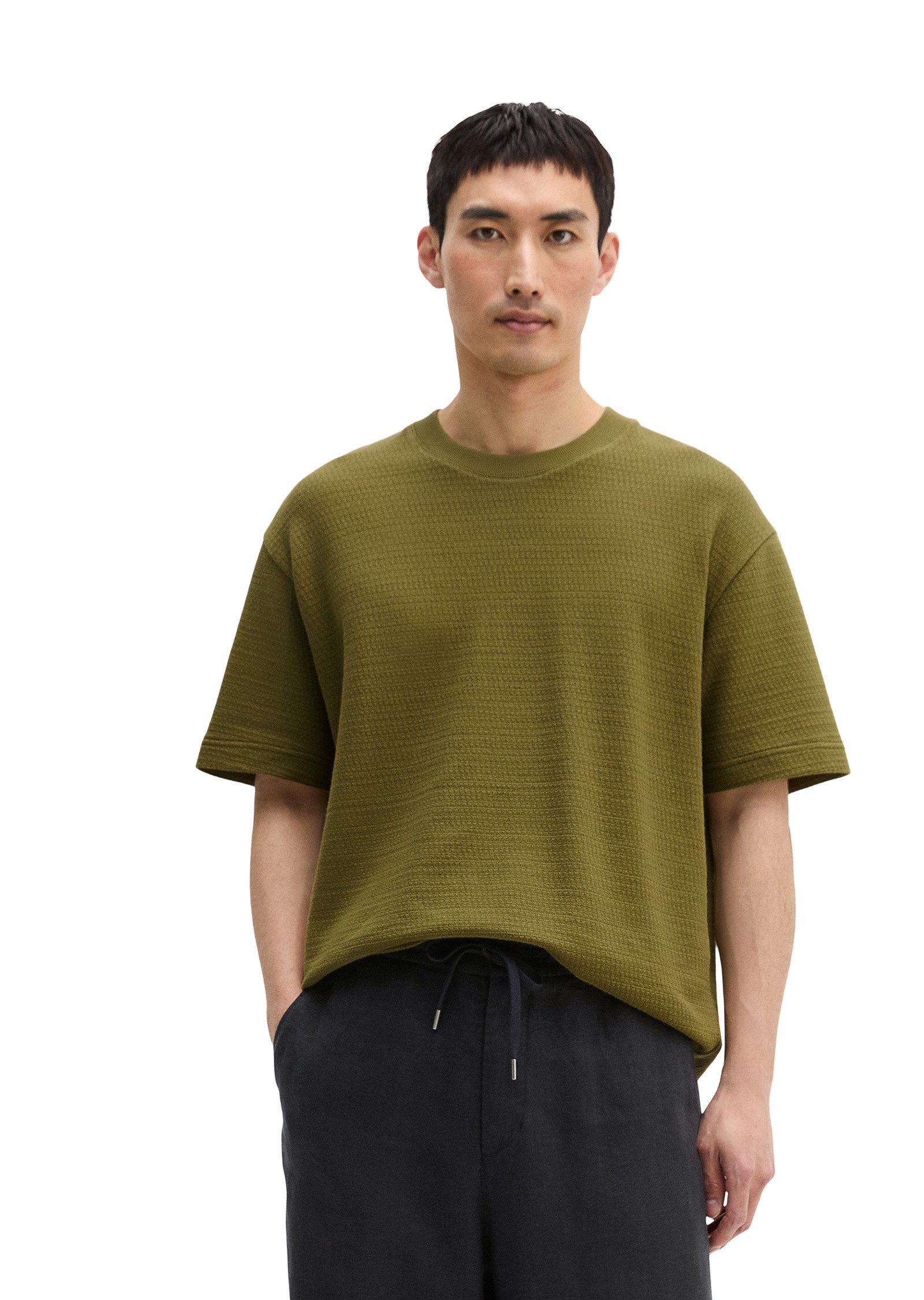 Marc O'Polo T-Shirt mit feiner Struktur