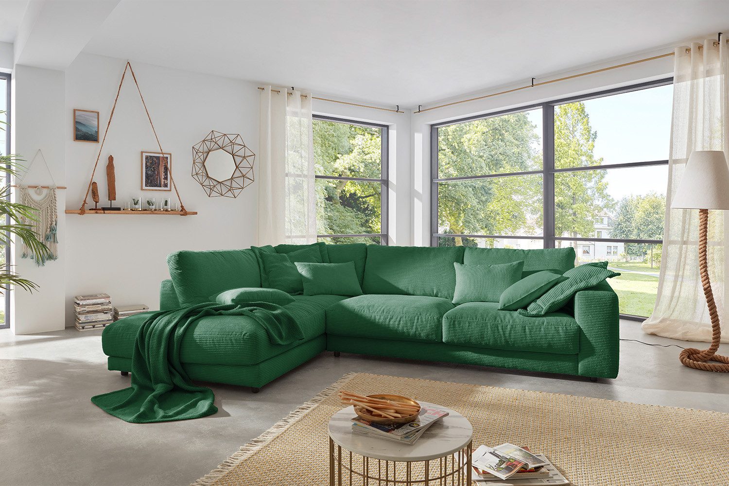 KAWOLA Ecksofa MADELINE, Couch L-Form rechts günstig online kaufen