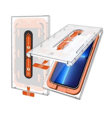 Protectorking Schutzfolie 3x Staubdichte 9H Panzerhartglas für iPhone 14 Plus 3D KLAR MagicBox, (3-Stück), echtes Tempered 9H Panzerhartglas schutzglas 3D-KLAR Screen Protector