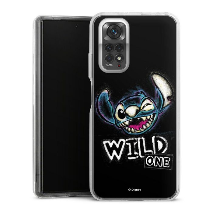 DeinDesign Handyhülle Lilo & Stitch Offizielles Lizenzprodukt Disney Wild One Stitch Xiaomi Redmi Note 11 Hülle Bumper Case Handy Schutzhülle
