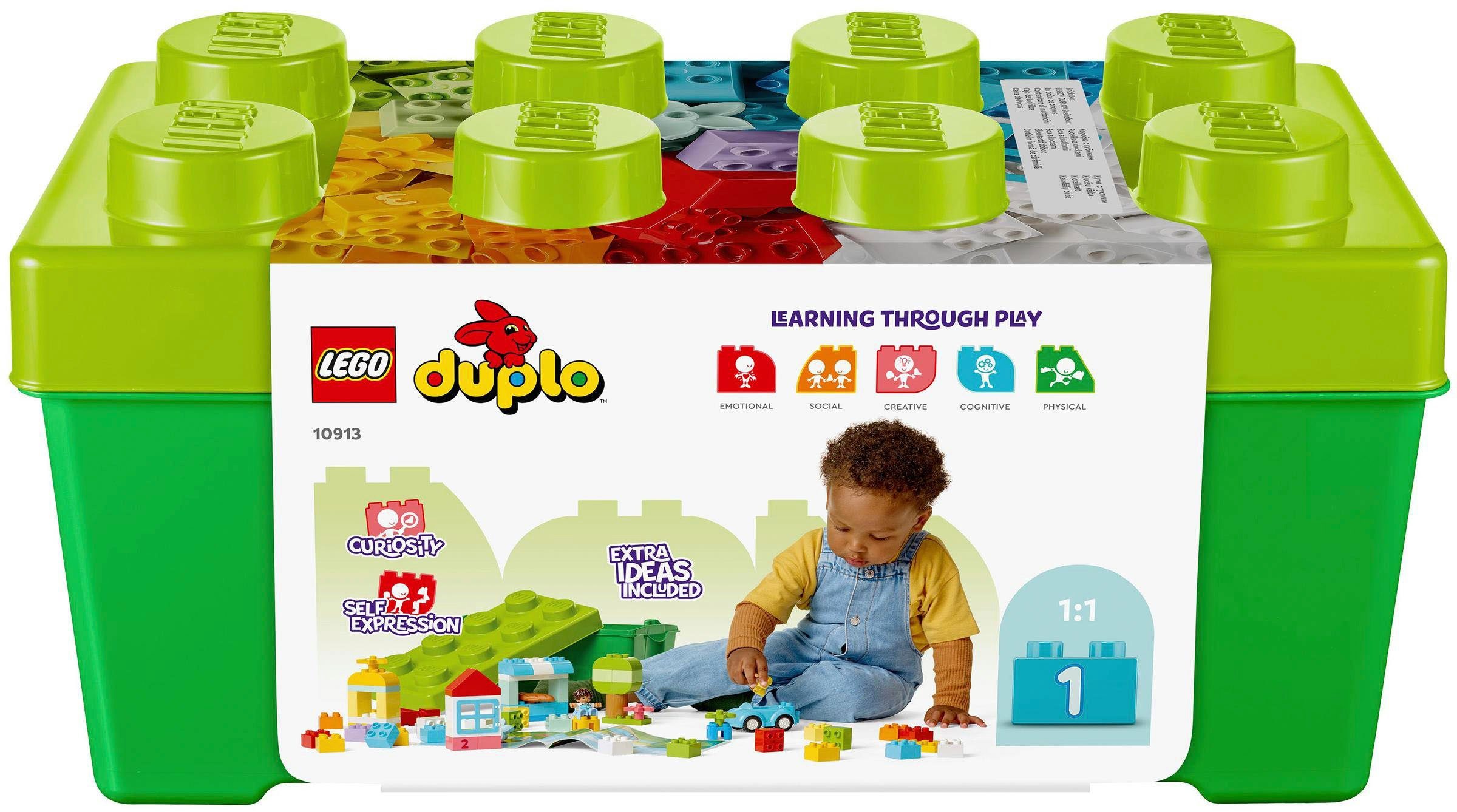 LEGO® LEGO® DUPLO® Steinebox (10913), LEGO® DUPLO® Classic Konstruktionsspielsteine, (65 St), Made in Europe