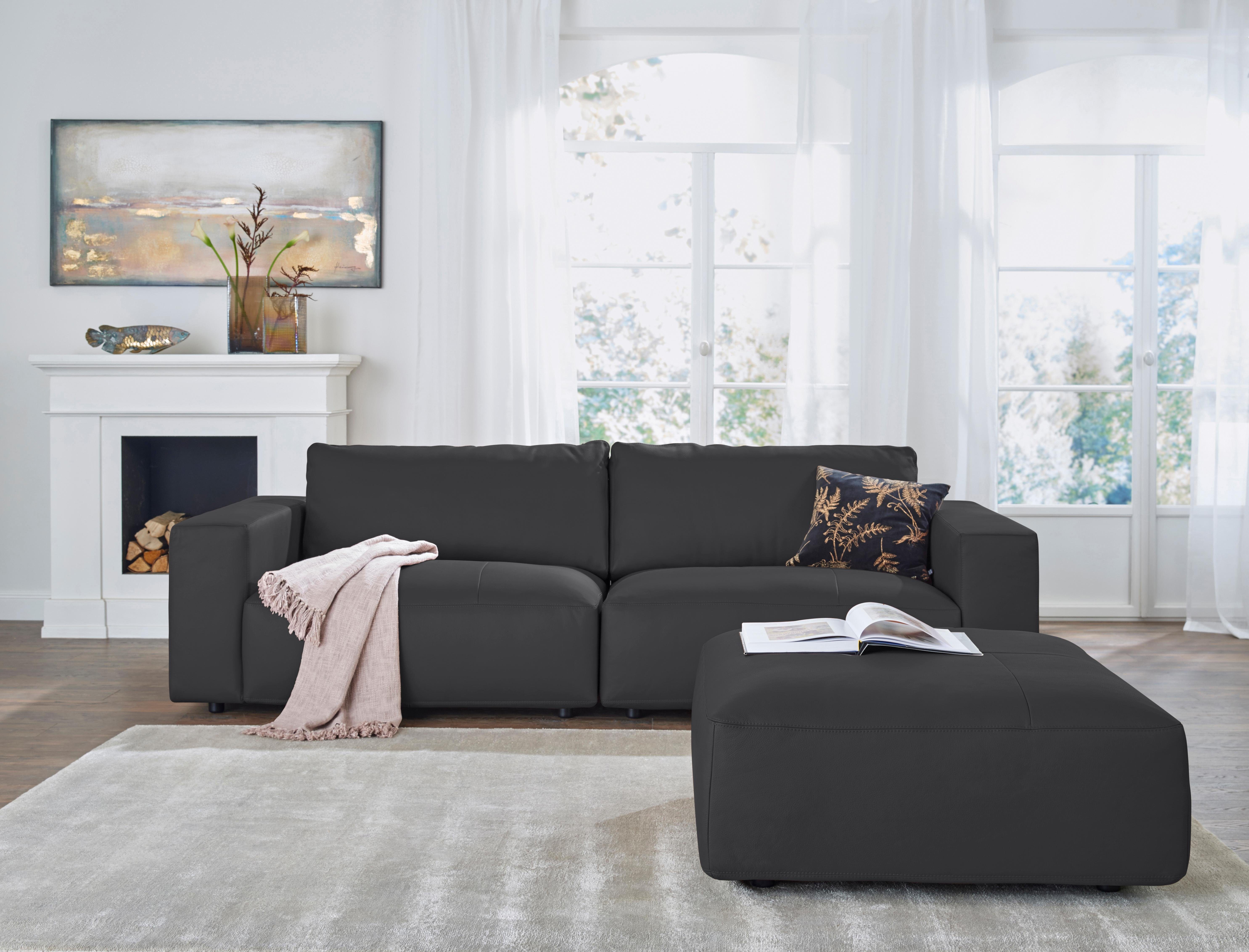 Musterring Big-Sofa LUCIA, in vielen Qualitäten und 4 unterschiedlichen Nähten, 3-Sitzer