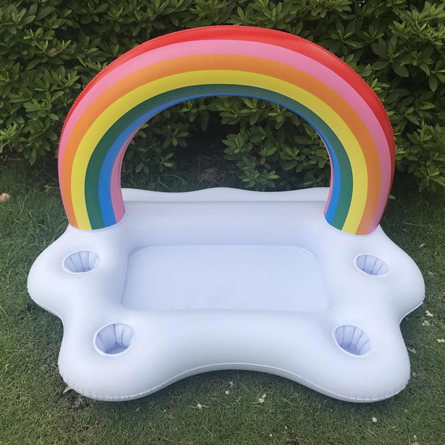 FELIXLEO Aufblasbares Bällebad Aufblasbarer Getraenkekuehler Hawaii Schwimmende Bar Pool 60cm