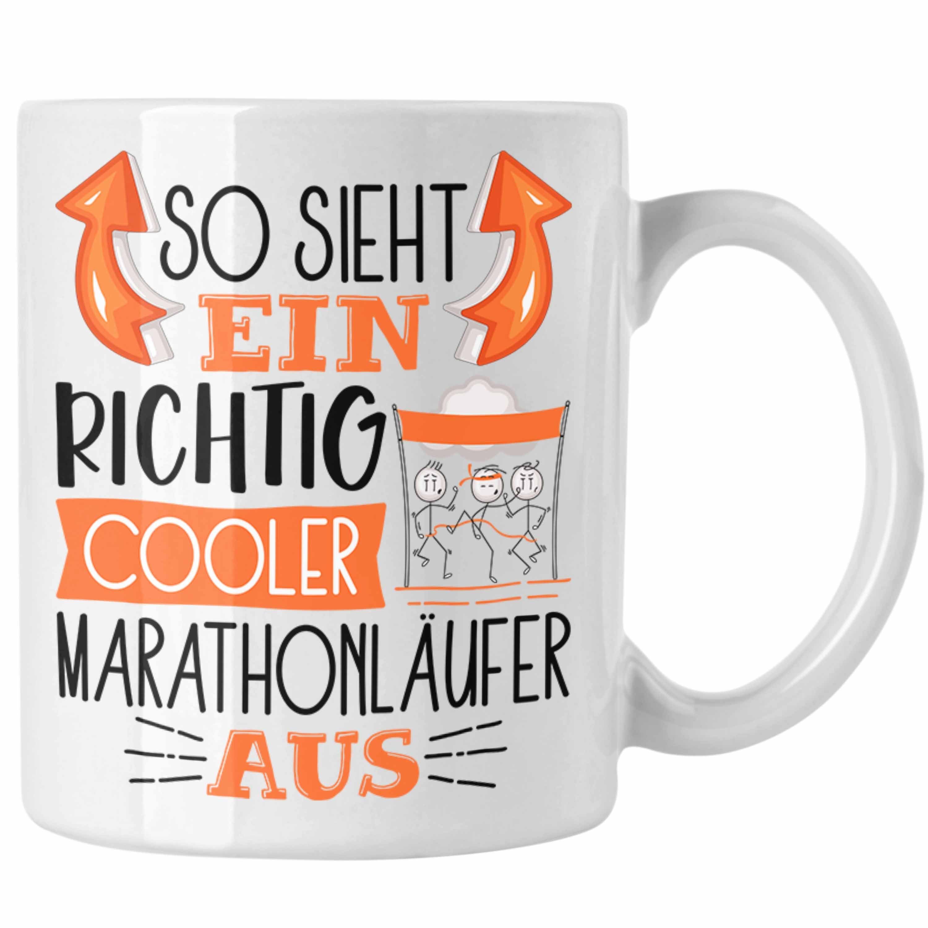 Trendation Tasse So Sieht Ein Richtig Cooler Marathonläufer Aus Geschenk Tasse Lustige Weiss