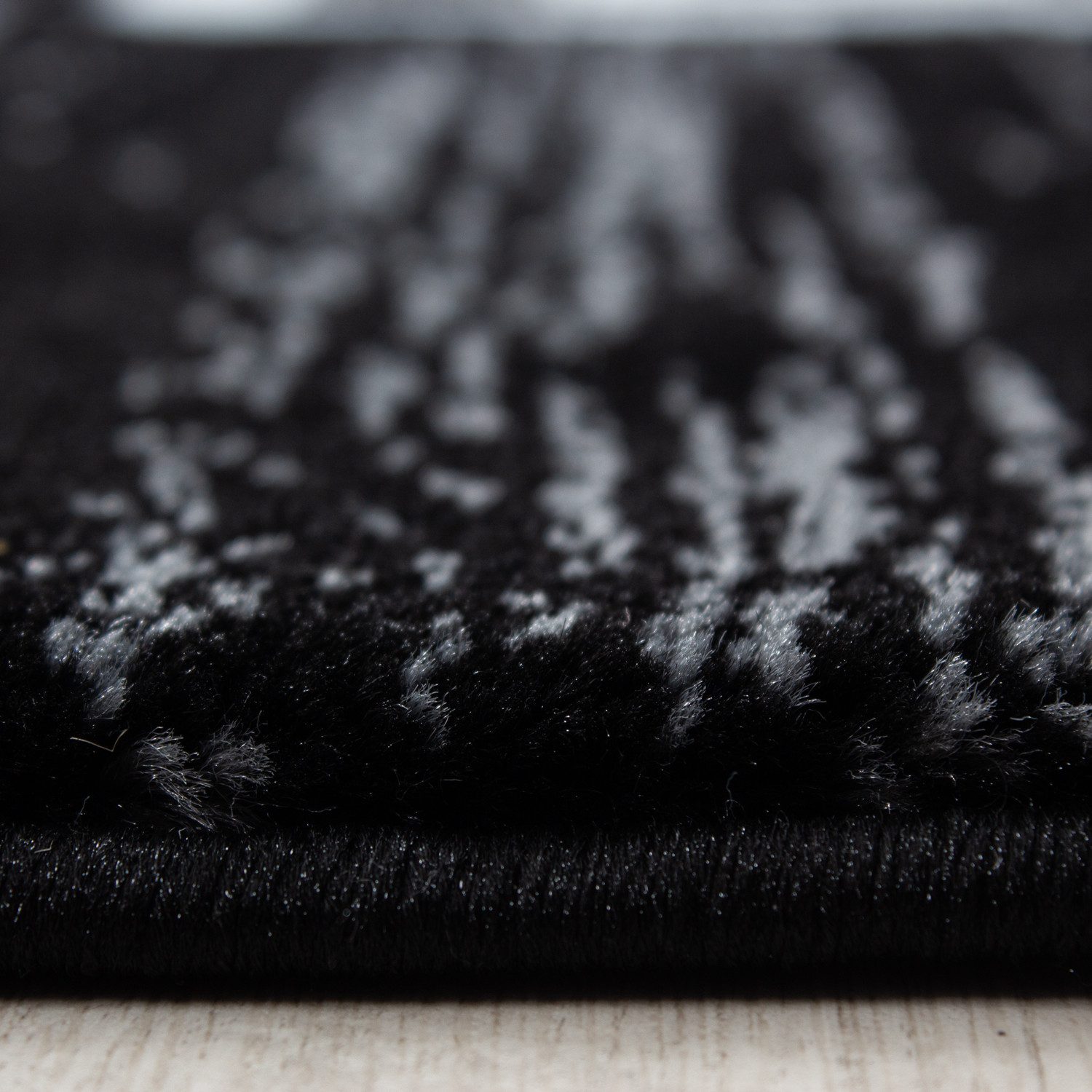 Carpettex Kurzflor-Bettumrandung Mäander-Design, Höhe 12 mm, günstig online kaufen