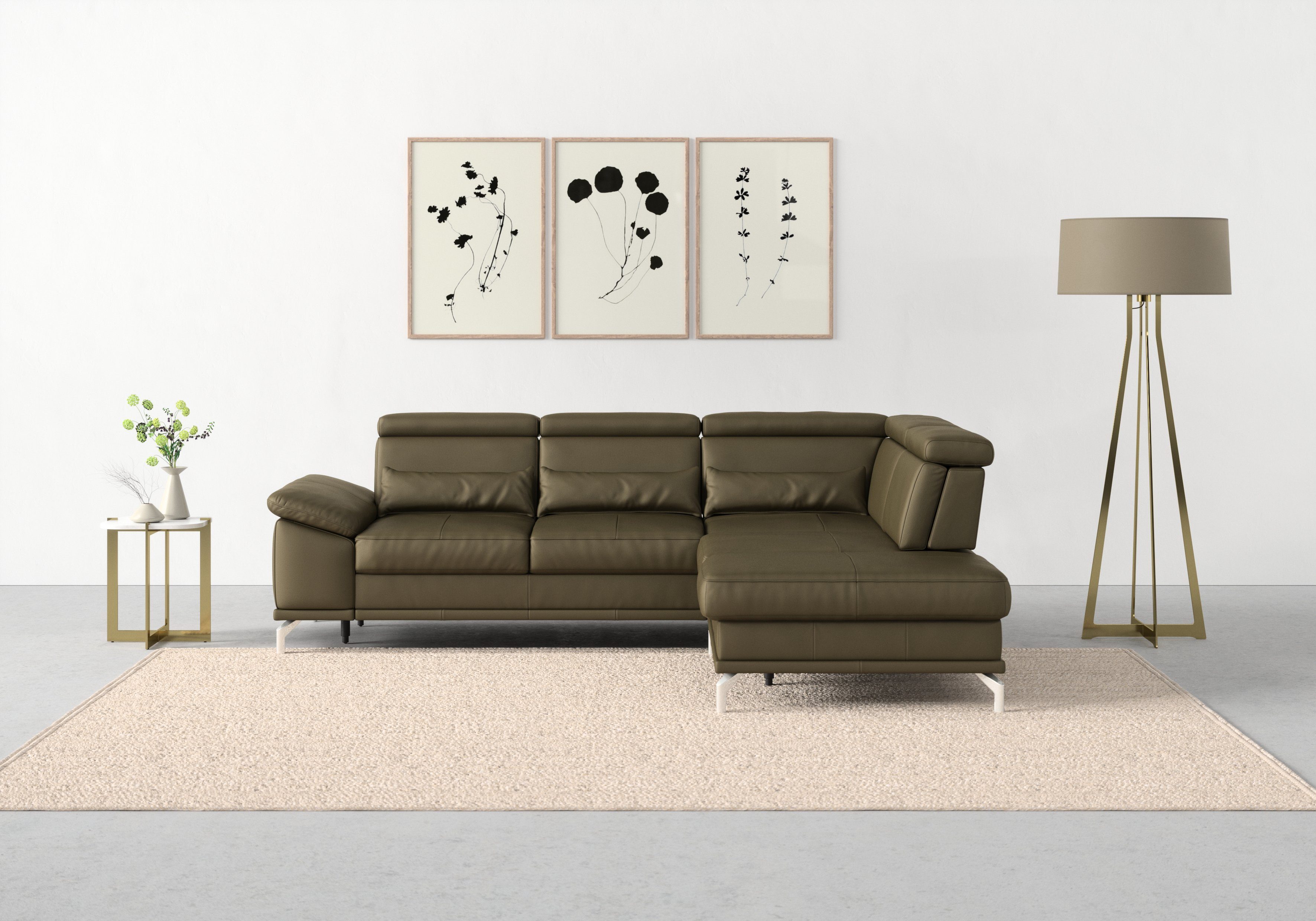 sit&more Ecksofa Cabrio L-Form, mit Sitztiefenverstellung, günstig online kaufen