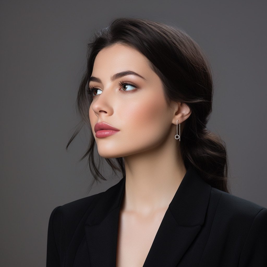 LÖB Paar Ohrhänger 925 Silber Ohrringe Hängend Durchzieher Kreis Ring Offen günstig online kaufen