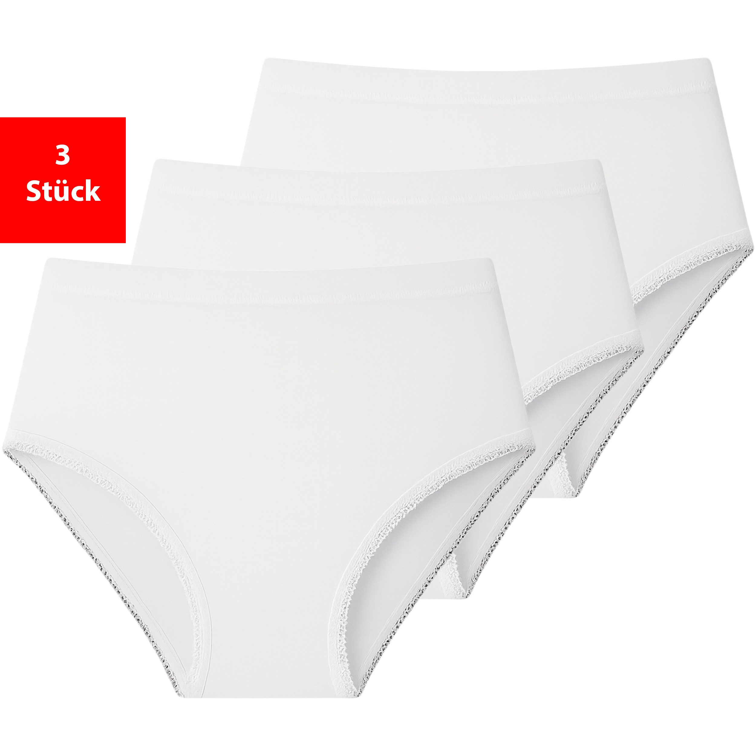 Fashionschmiede Taillenslip Damen Slip im 3 - 6er Pack Baumwolle Unterhose günstig online kaufen