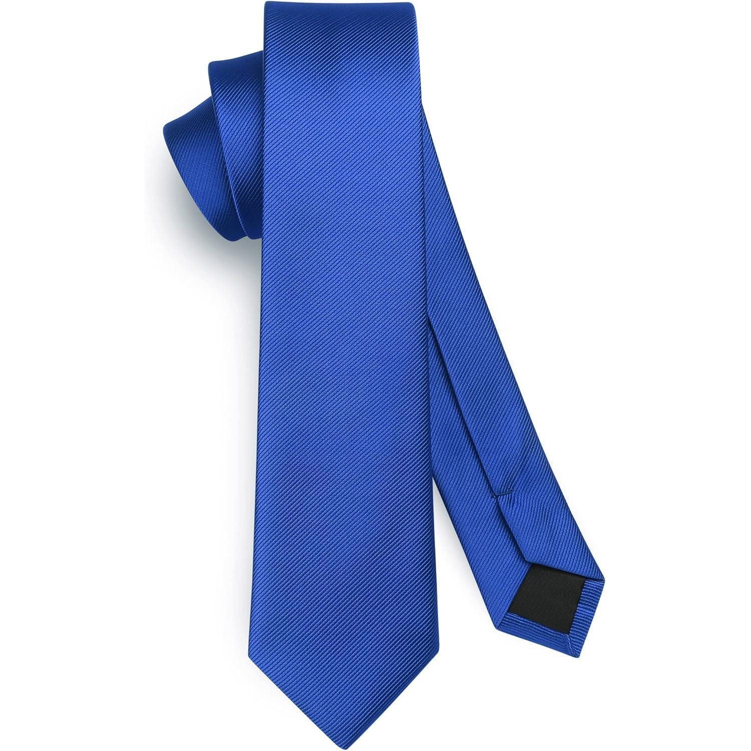 Krawatte Krawatte Herren Seide 6cm schmal Business Hochzeit Blau