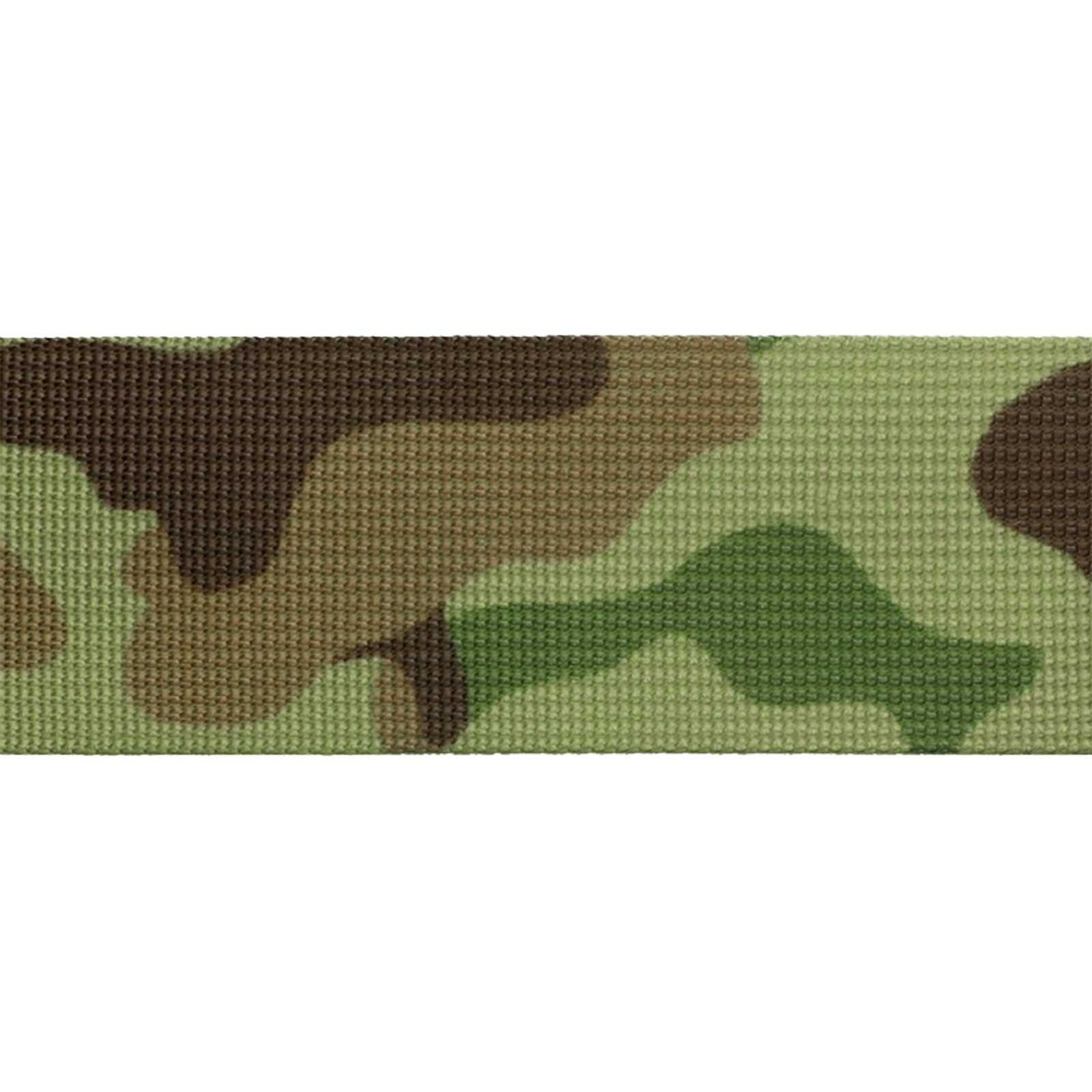 Gurtband Design maDDma Tarnmuster camouflage 50m im Rollladengurt,