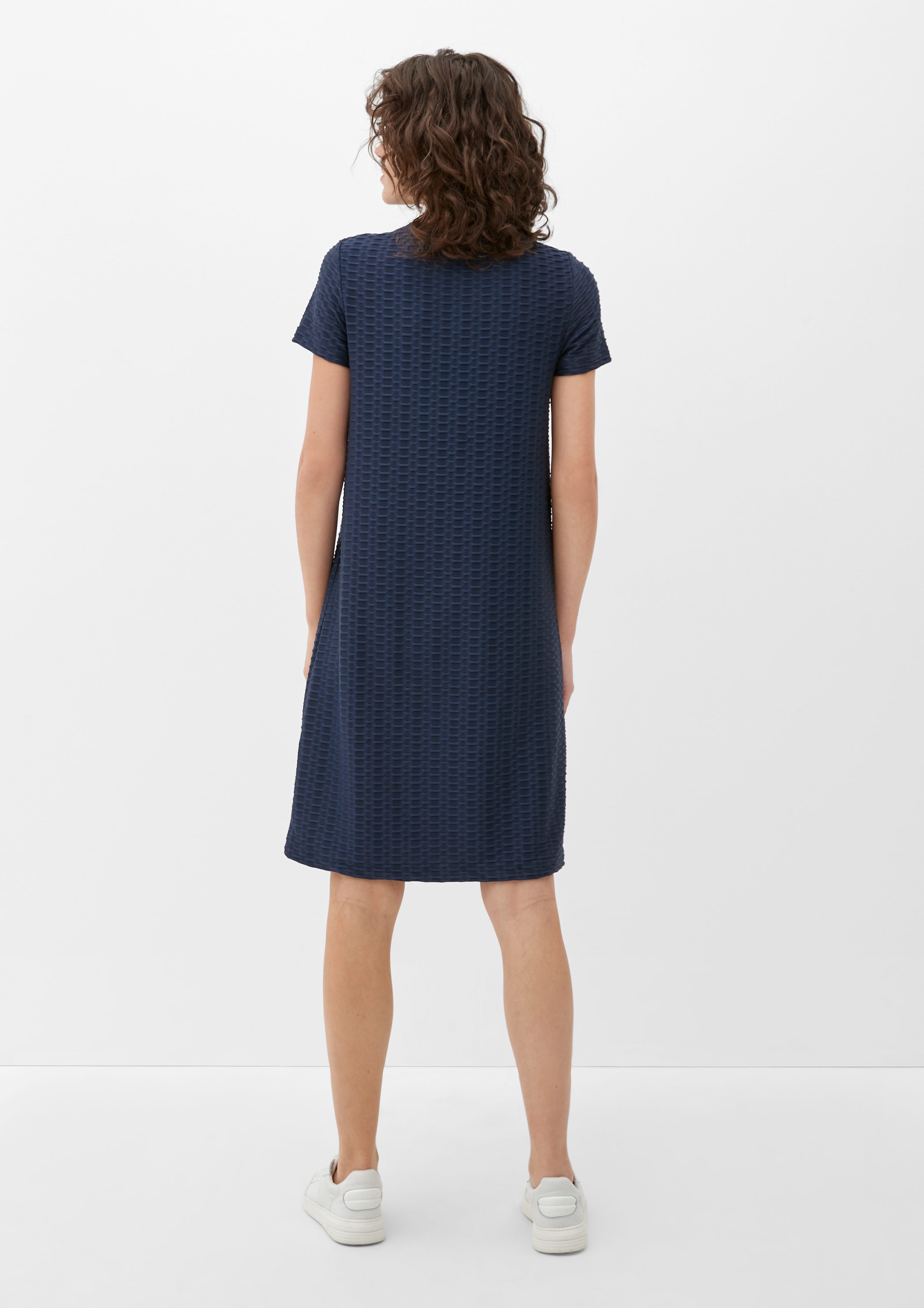 s.Oliver Minikleid Shirt-Kleid mit Strukturmuster