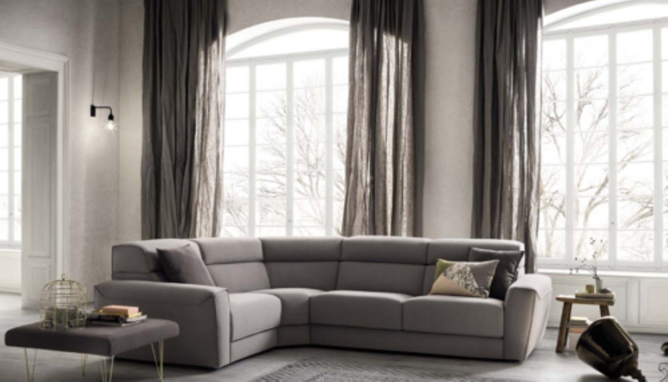 JVmoebel Ecksofa Designer Taupes L-Form Sofa Moderne Eckcouch Ecksofa Luxus Möbel, Made in Europe