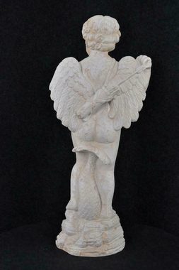 JVmoebel Skulptur Figur Skulptur Engel,(Amor)- 75cm Weiß Design Accessoire PG0338
