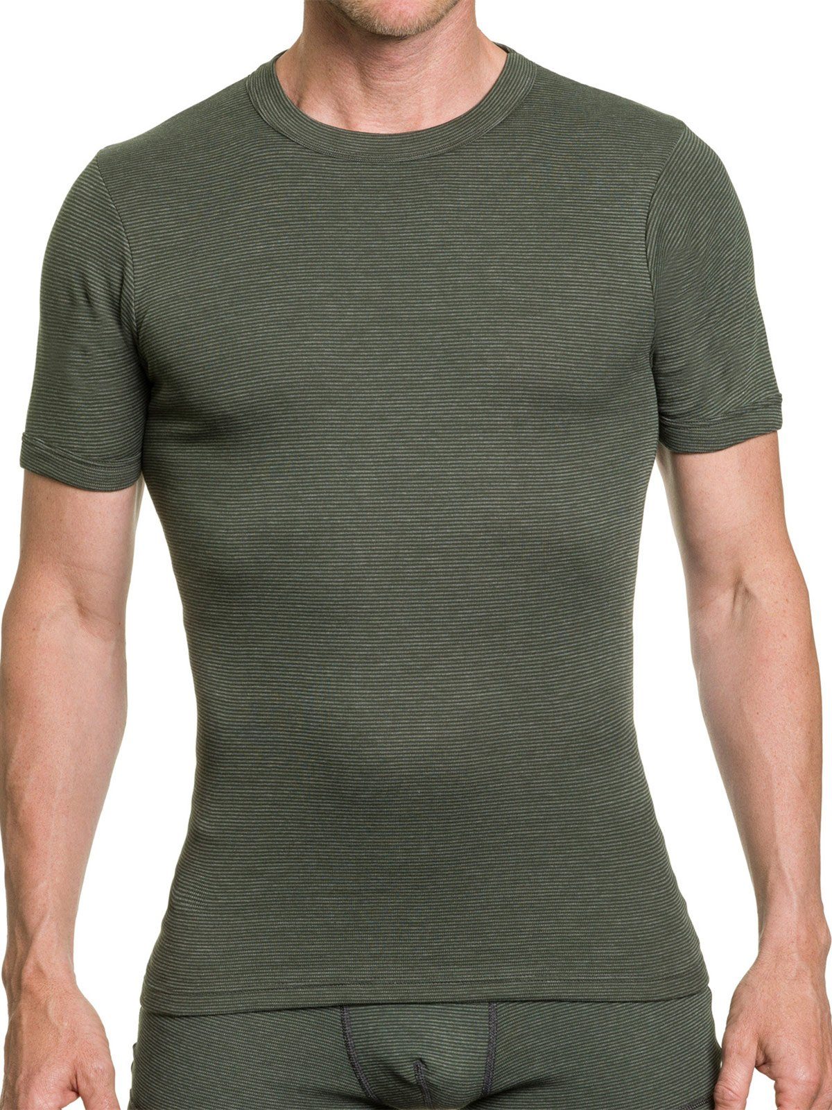 KUMPF Unterziehshirt Herren T-Shirt 1/2 Arm Klimaflausch (Stück, 1-St) Materialmix