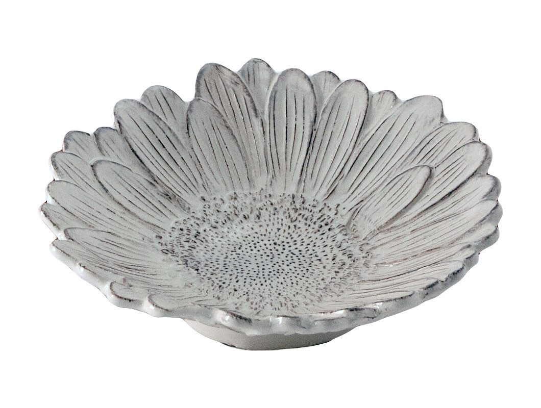 Virginia Casa Servierschale Romatica, Keramik, Spülmaschinengeeignet, Gelb, Blumen, H: 6cm