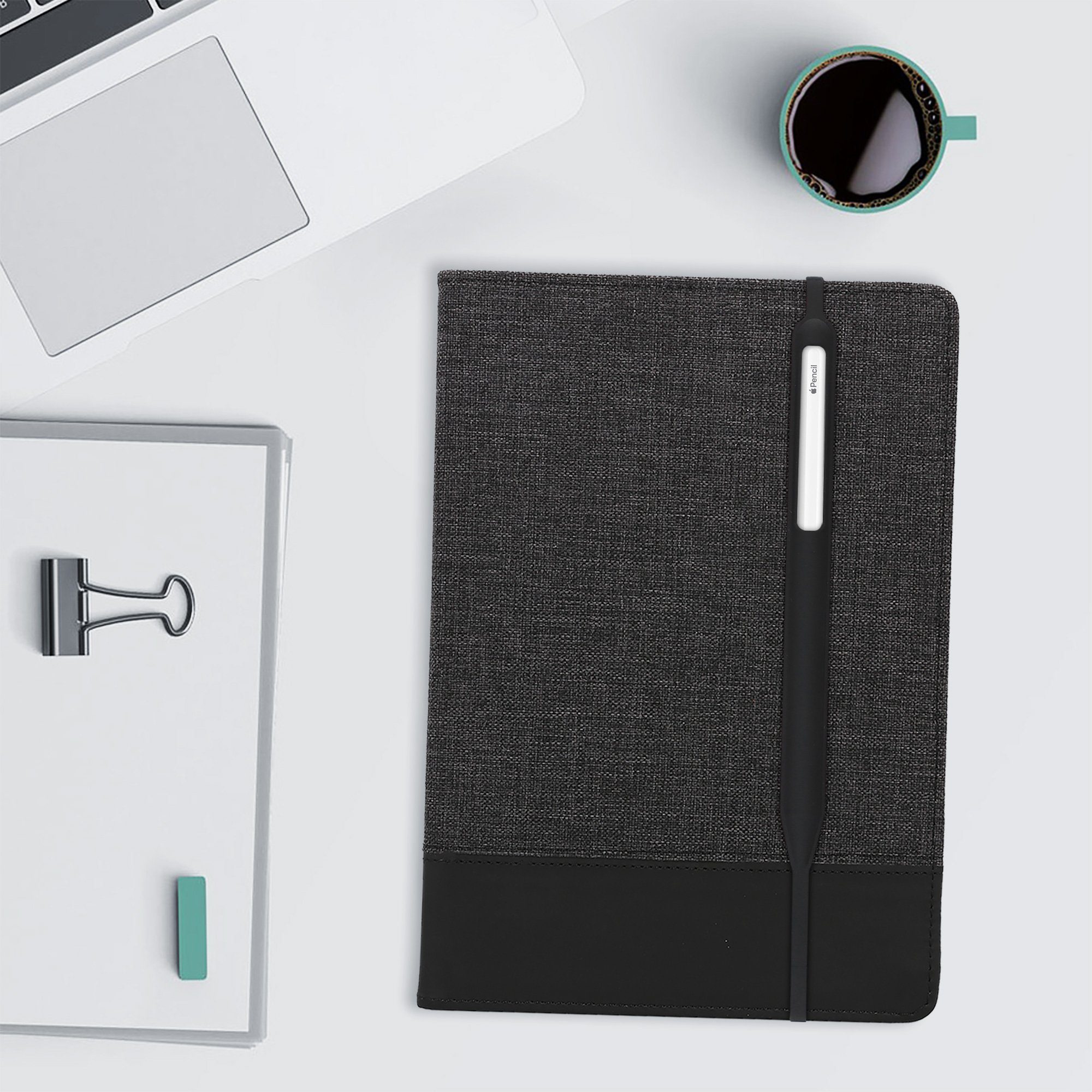 kwmobile Bleistift Silikon Hülle mit Strap für Apple Pencil (2. Gen), (1-tlg), Case Stift Schutzhülle - Schutz Abdeckung