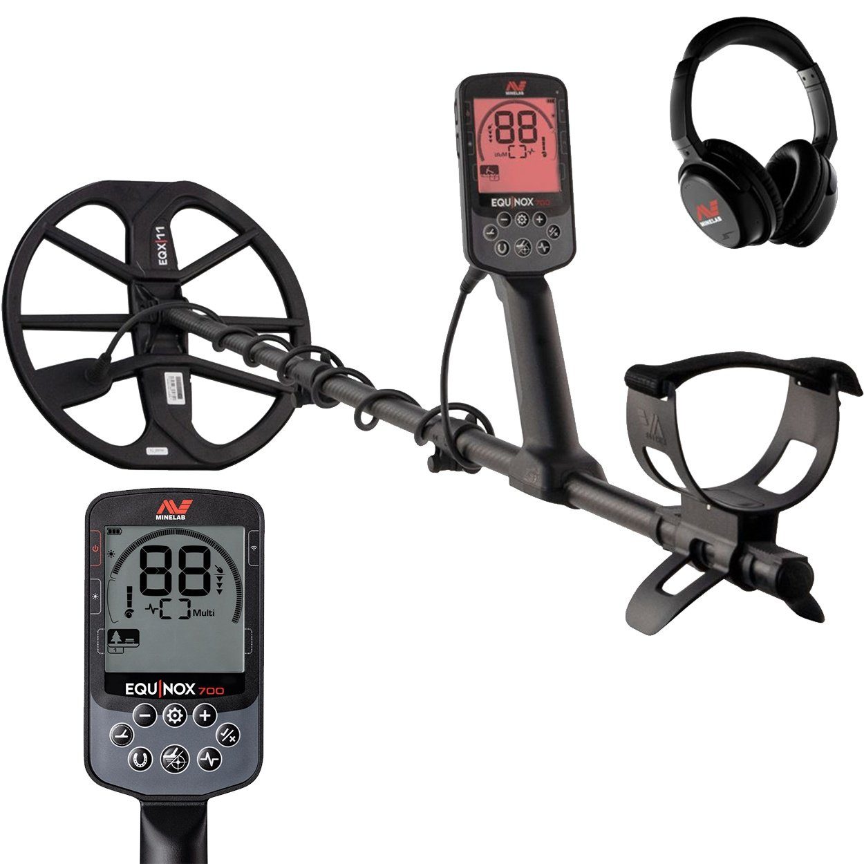 Minelab Metalldetektor Equinox 700, Sucht mit mehreren Frequenzen gleichzeitig
