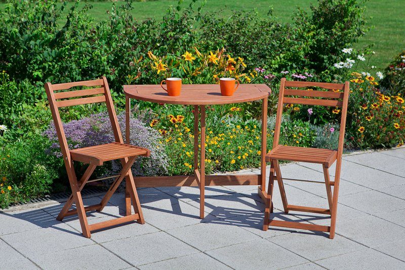MERXX Gartenstuhl Porto (Set, 2 St), 2er Set, Eukalyptusholz, klappbar, bra günstig online kaufen
