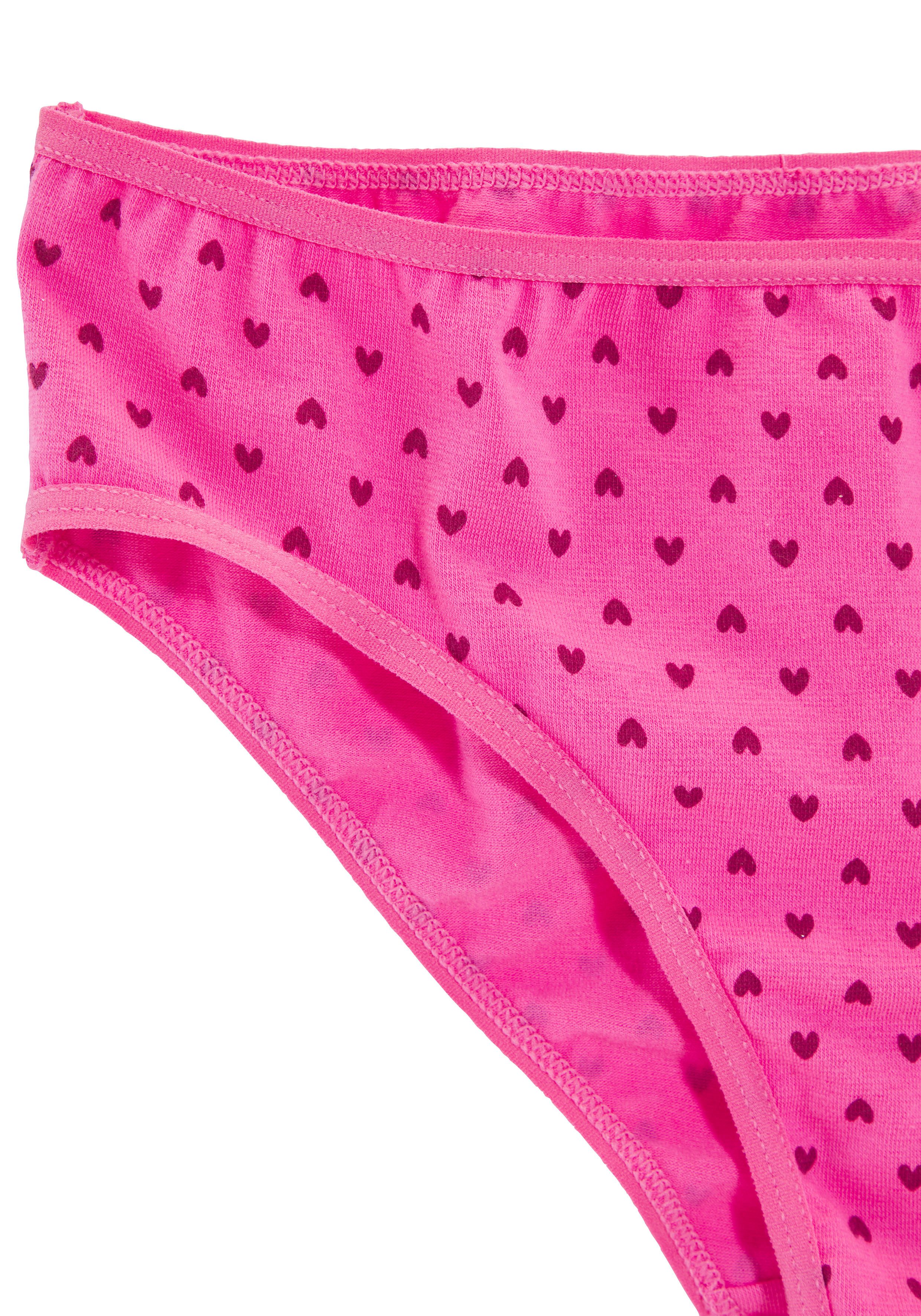 petite fleur Bikinislip (Packung, 8-St) mit Sternen-Print und unifarben