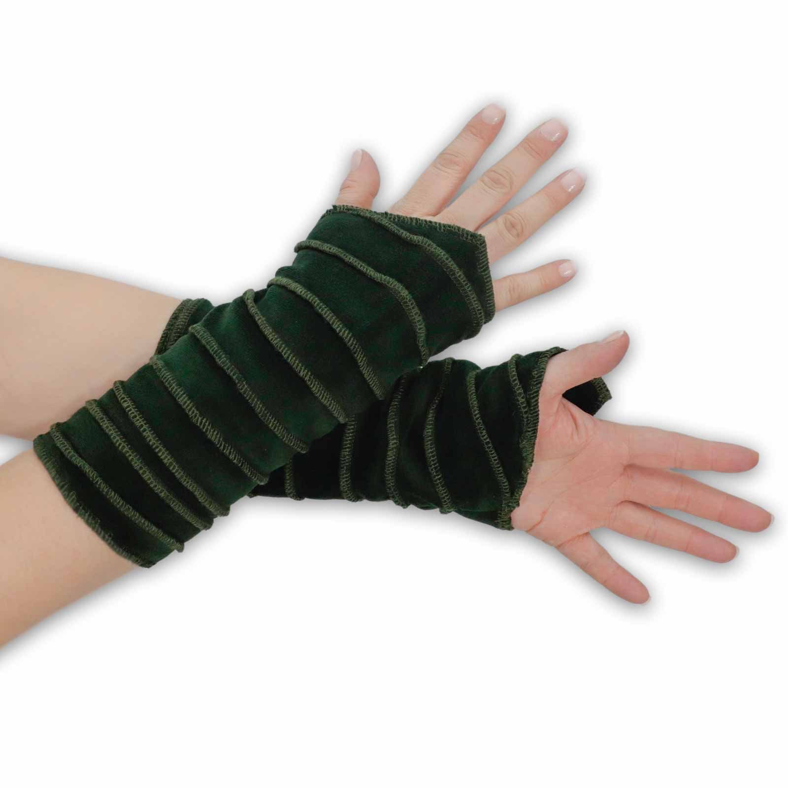 KUNST UND MAGIE Armstulpen Kunst und Magie Samt Armstulpen Stulpen Handwärmer Handschuhe