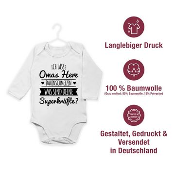 Shirtracer Shirtbody Omas Herz dahinschmelzen Sprüche Baby