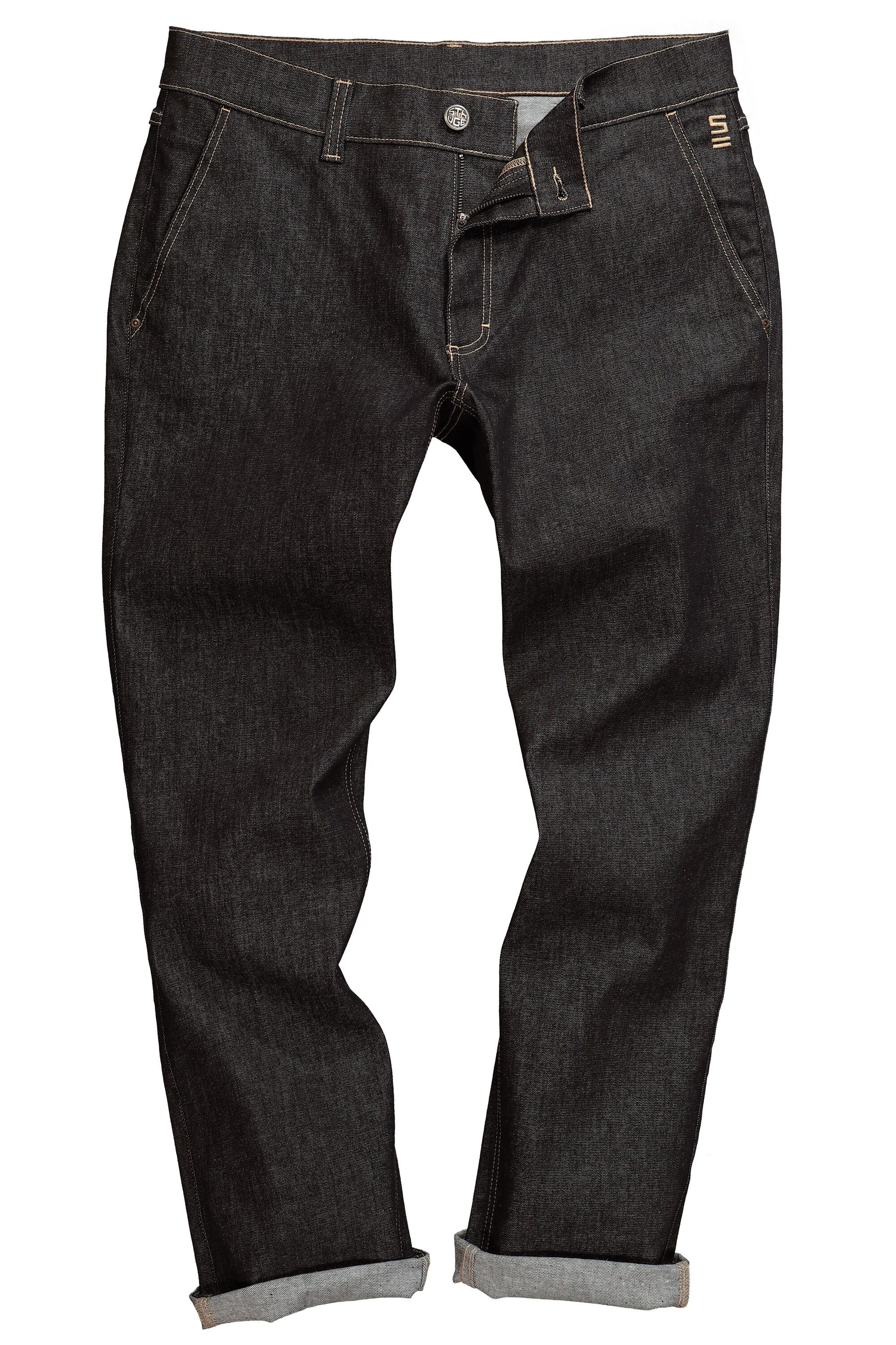 STHUGE 5-Pocket-Jeans STHUGE Jeans Raw Denim 5-Pocket tapered Loose Fit günstig online kaufen