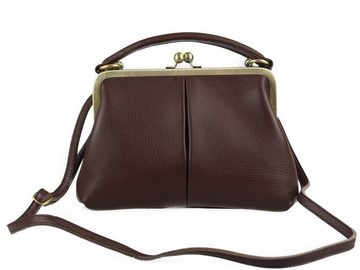 Taschenkinder Umhängetasche Leder Handtasche "Kleine Olive" in braun Schultertasche Vintage Tasche, Echtes Leder vom Rind