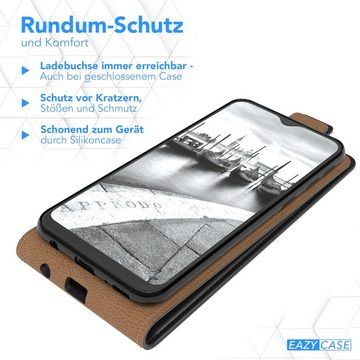 EAZY CASE Handyhülle Flipcase für Samsung Galaxy A20e 5,8 Zoll, Tasche Klapphülle Handytasche zum Aufklappen Etui Kunstleder Schwarz
