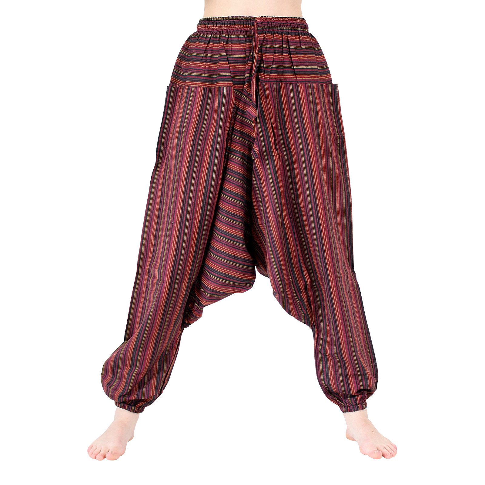 BUDDHA arts&more Haremshose Gestreifte Haremshose aus Nepal günstig online kaufen
