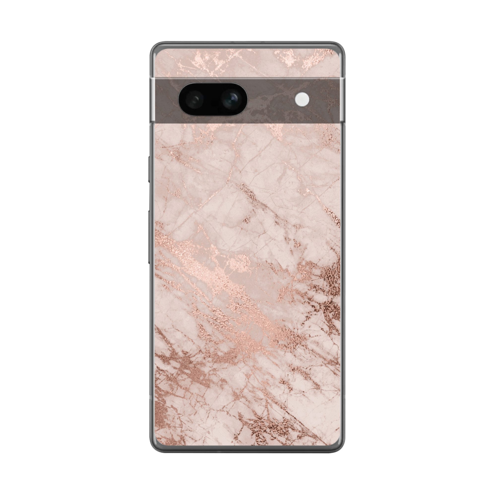 MuchoWow Handyhülle für Google Pixel 7a Marmor - Rosa - Luxus - Marmoroptik - Glitzer - De, Handy Case, Silikon, Bumper Case Dünn