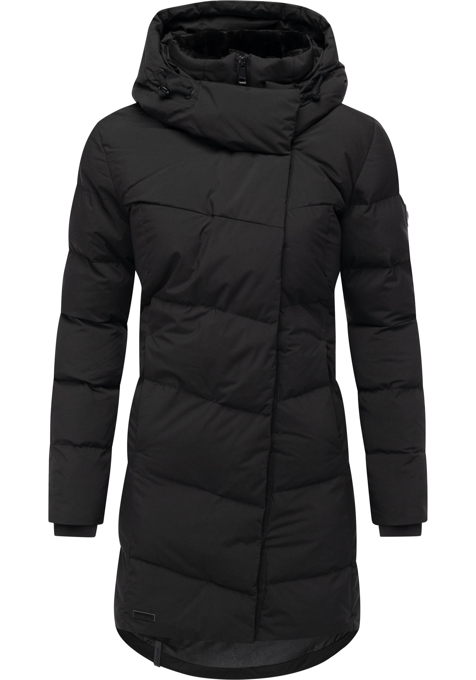Ragwear Wintermantel Pavla Soft YOUMODO Wasserdichter Steppmantel mit Fleecekragen