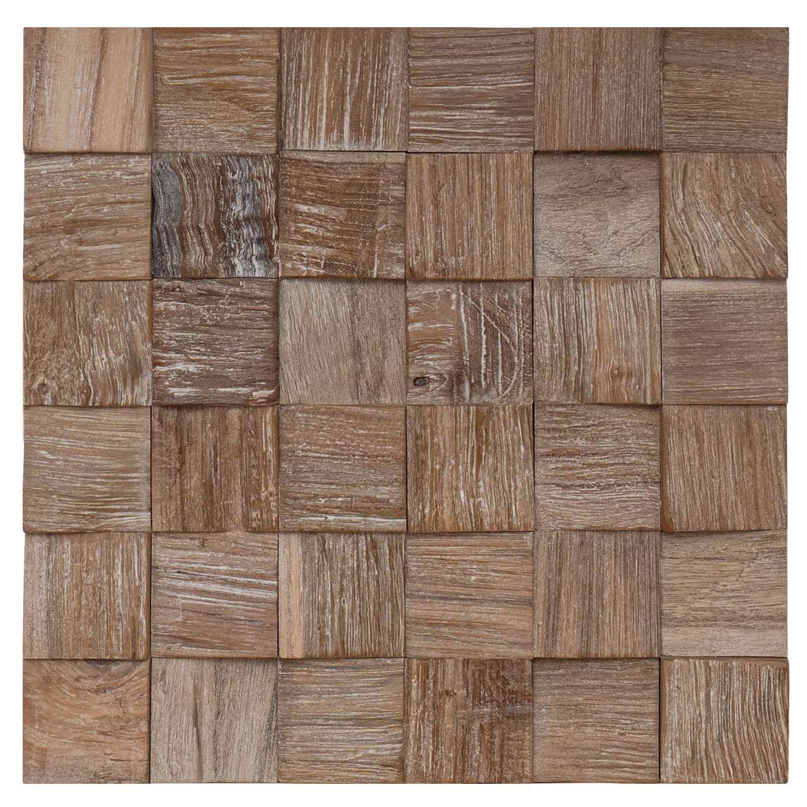 vidaXL Verblender Wandpaneel 11 stk. Natur 30 x 30 x 2 cm, (11-tlg)