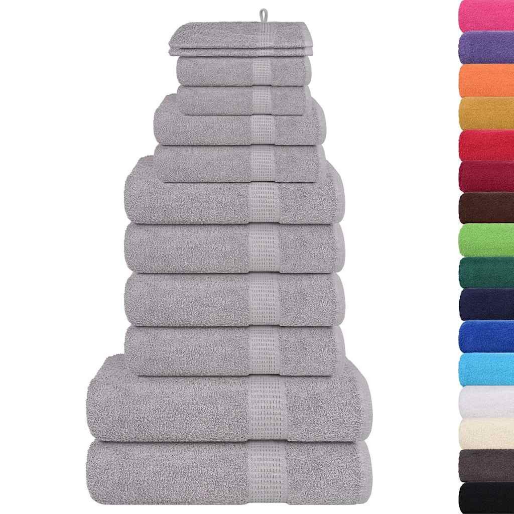 Badetücher 12-tlg. Handtuch-Set FROGN Grau 360 g/m²
