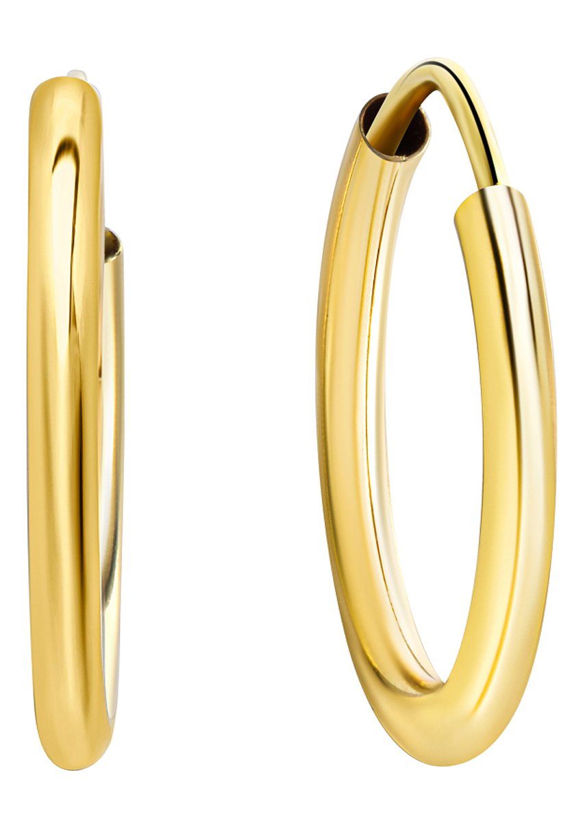 Firetti Paar Creolen Schmuck Geschenk Gold 333 Ohrschmuck glänzend, verschiedene Größen