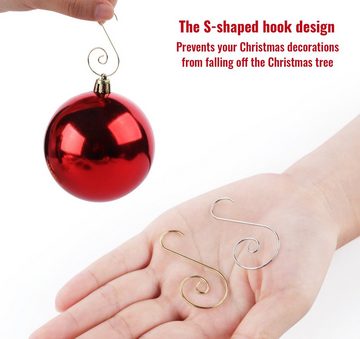 Homewit Christbaumschmuck 200tlg Weihnachtsbaum Dekorieren Metall Draht Kleiderbügel