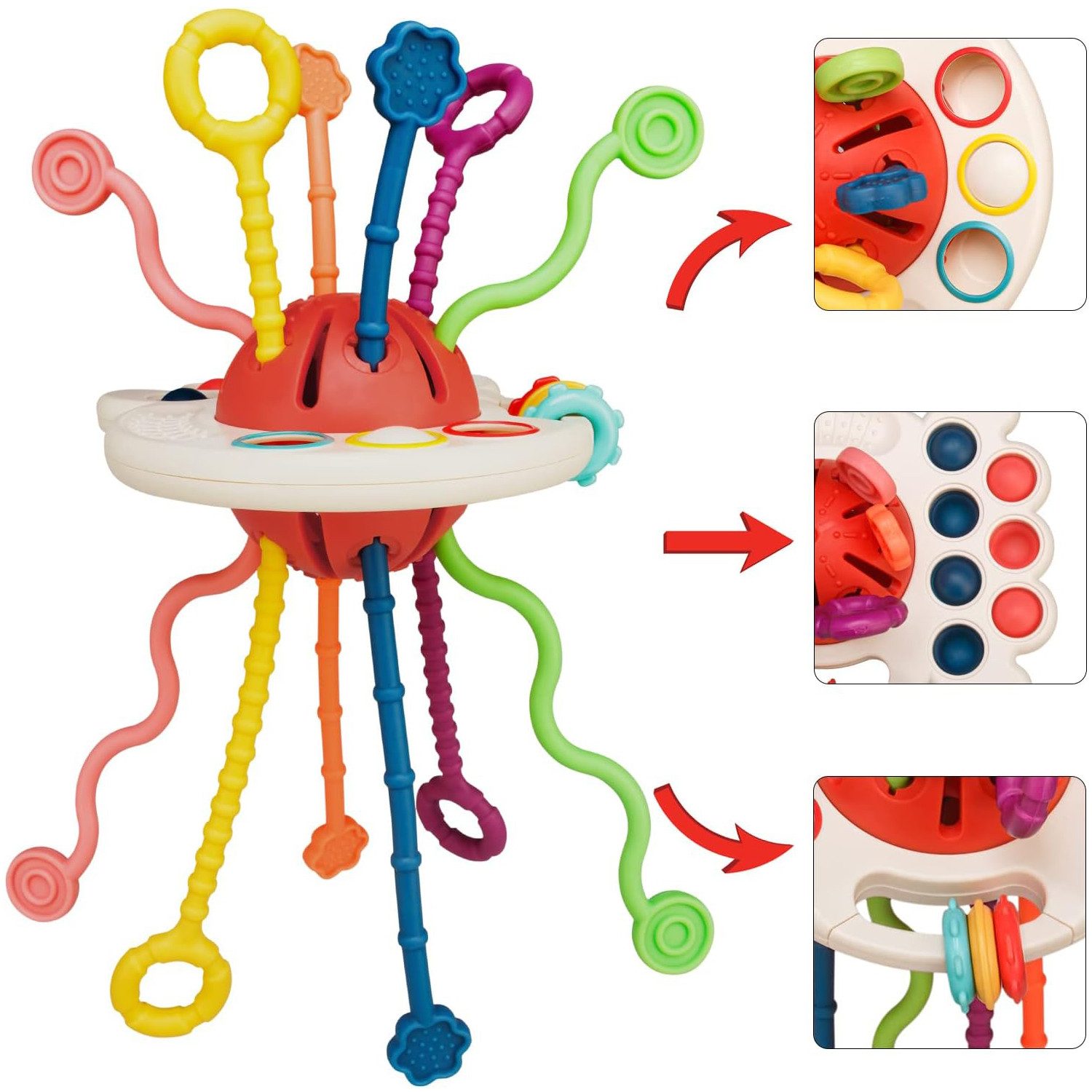 RWEUOQ Lernspielzeug Baby Beißring-Rassel Babyrassel Montessori günstig online kaufen