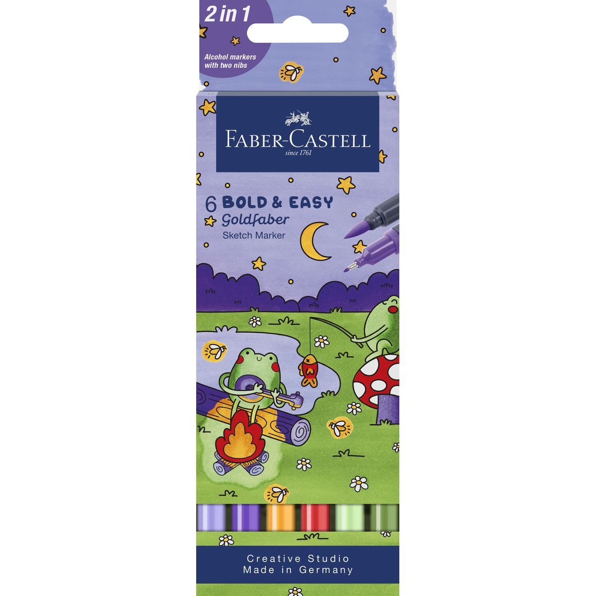 Faber-Castell Marker FABER-CASTELL Sketch Marker Goldfaber Bold Easy 6er Etui