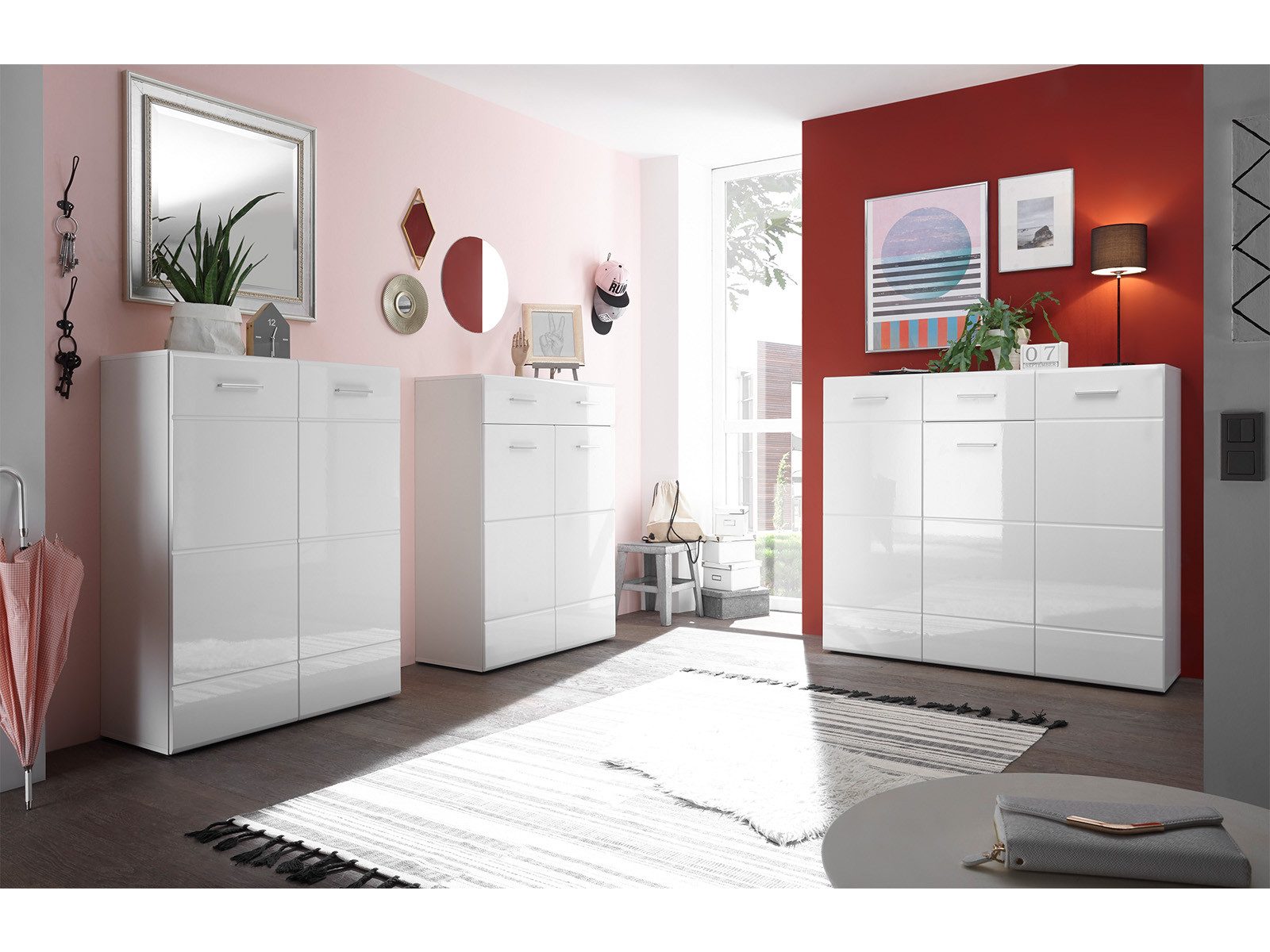 First LOOK Schuhschrank 90 x 122 x 40 cm (B/H/T)