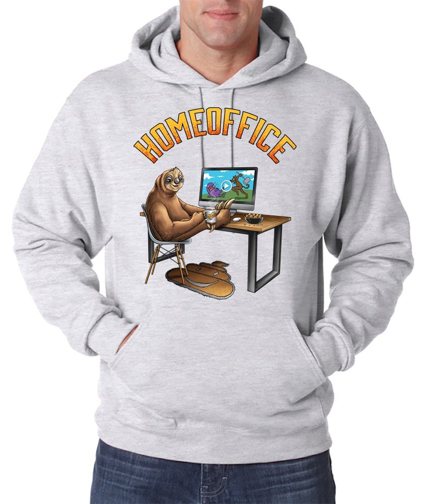 Youth Designz Kapuzenpullover Homeoffice Herren Hoodie Pullover mit lustigem Fun Print