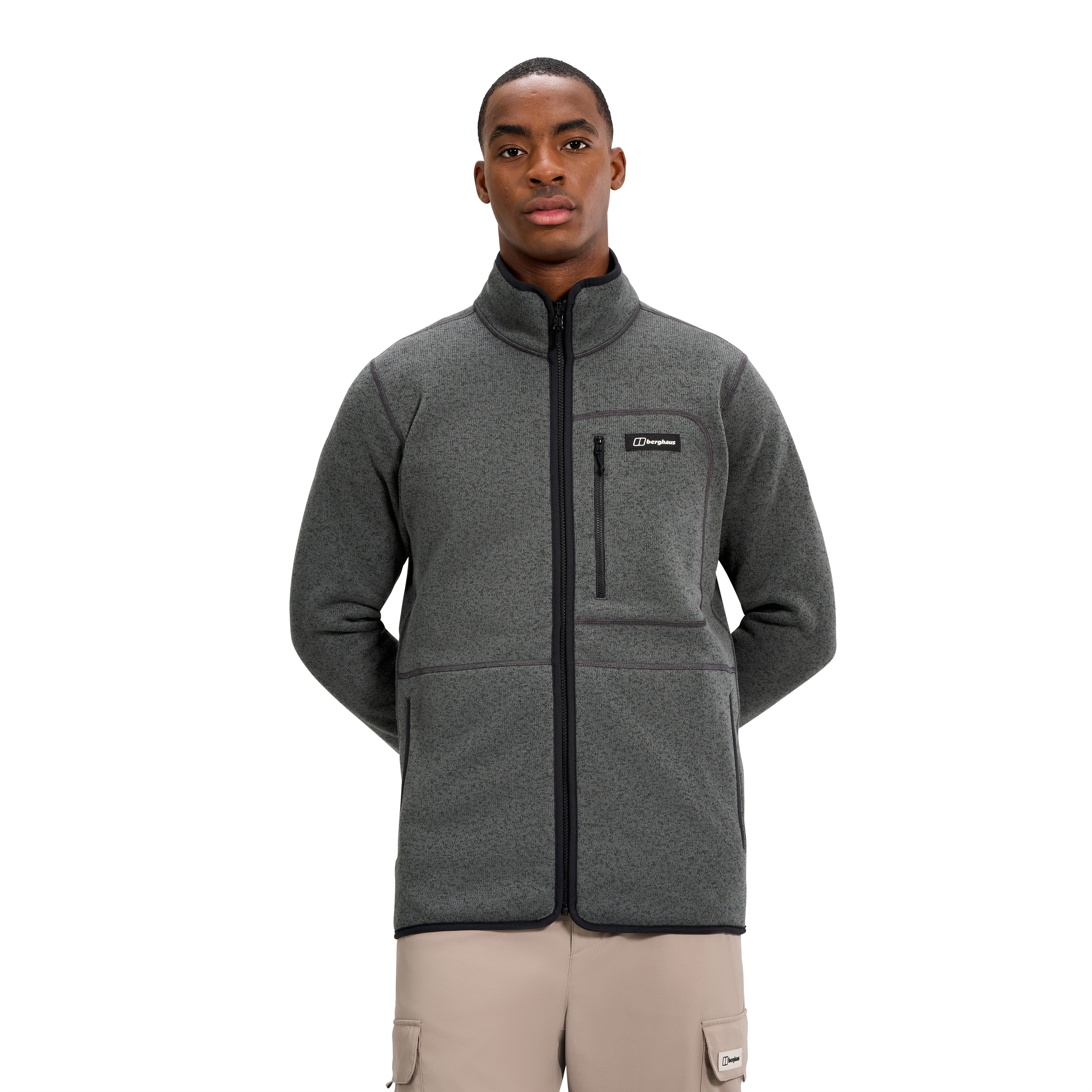 Berghaus Strickfleecejacke ASTERBY IA JACKET mit vier Taschen, pflegeleicht, wärmeisolierendes Fleece