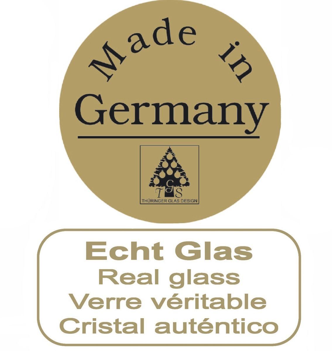 Eislack Eislack JACK 15x inklusive in Spitze 6cm Glas Set Germany + 1x Christbaumkugeln Made JACK 25cm, Christbaumschmuck Kugel Himmelblau Aufbewahrungsbox, praktischer