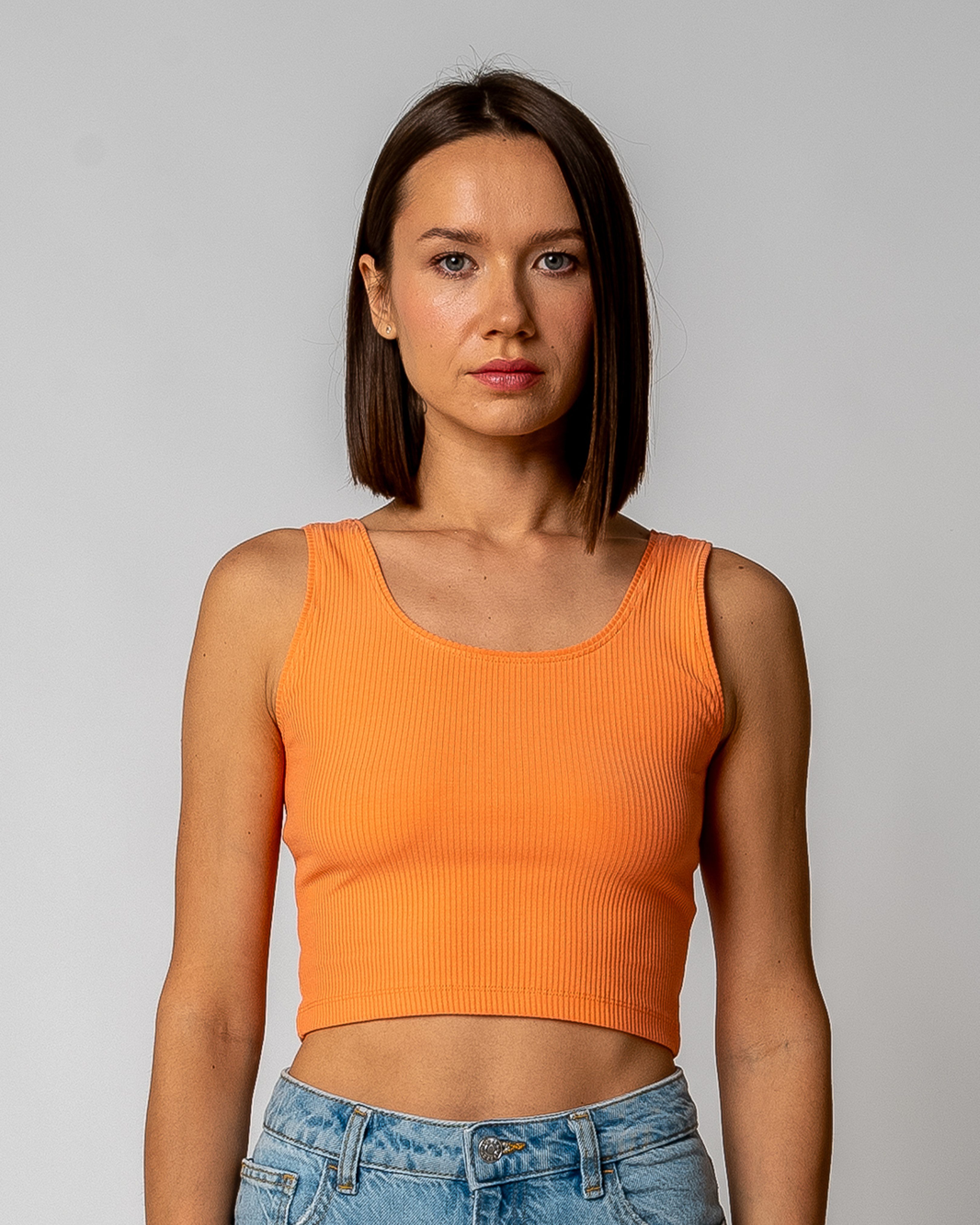 GORG Crop-Top Damen Geripptes Cropped Top aus Bio-Baumwolle & TENCEL Modal günstig online kaufen