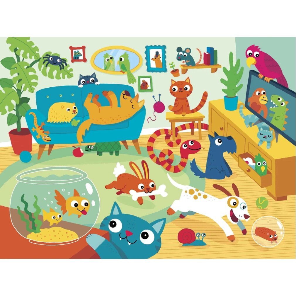 GIBSONS Puzzle GIBSONS Tier Party Puzzle 24 Teile, Puzzleteile