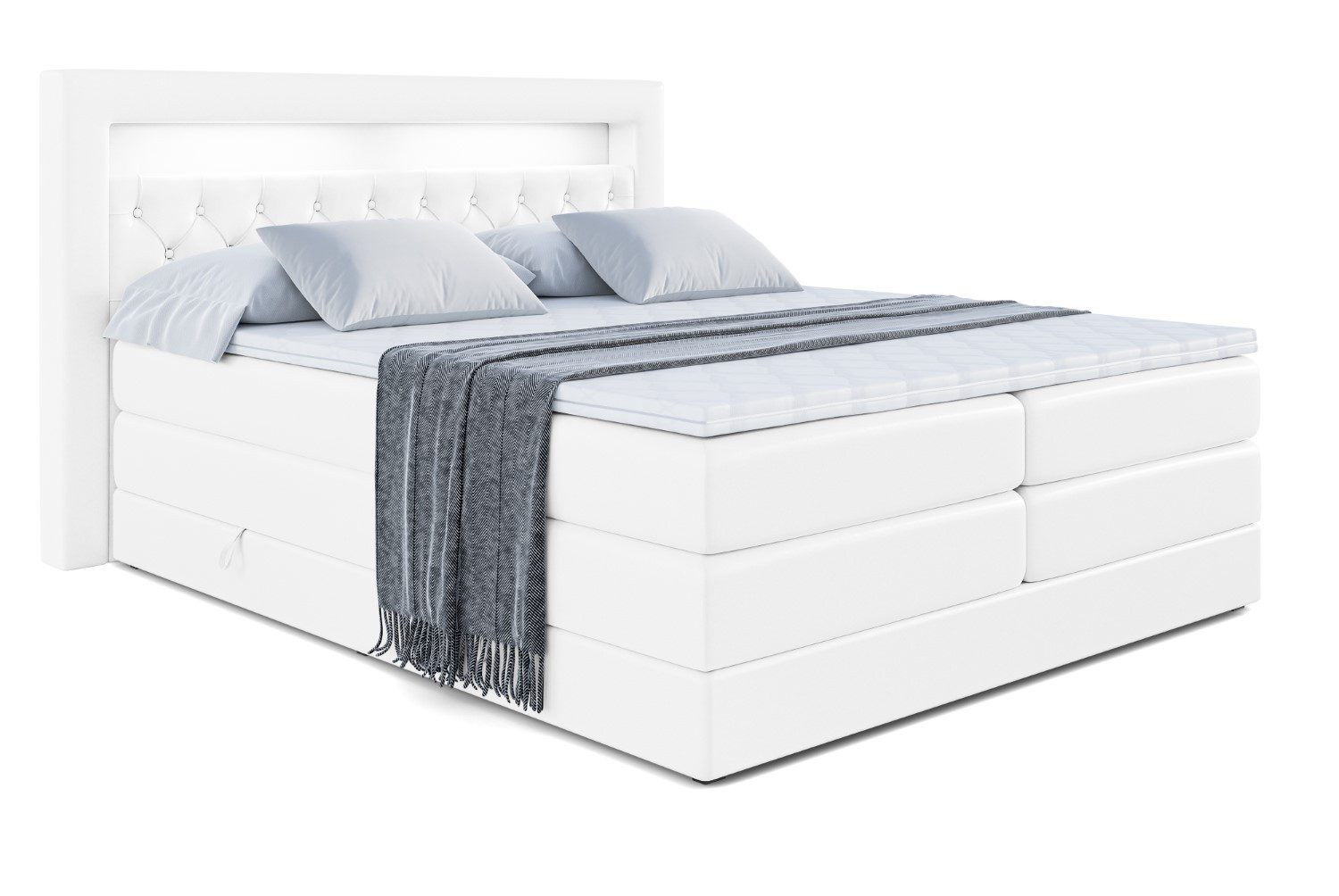 ALTDECOR Boxspringbett NOEL GOLD KING (Multipocket günstig online kaufen