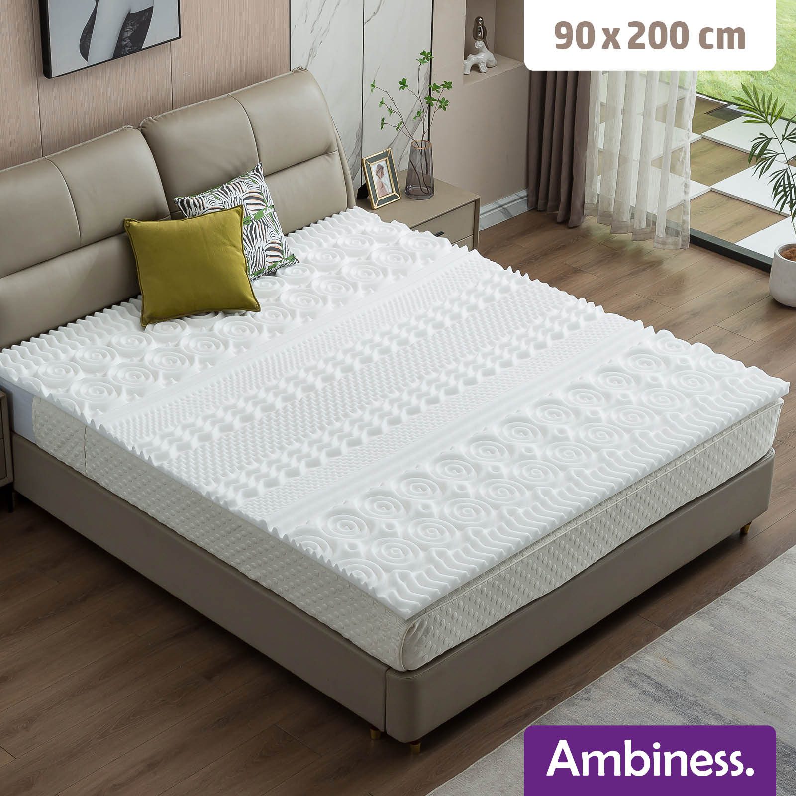 AMBINESS, Topper Matratzentopper Memory Foam 80x200cm - 180x200cm, 7 cm hoc günstig online kaufen