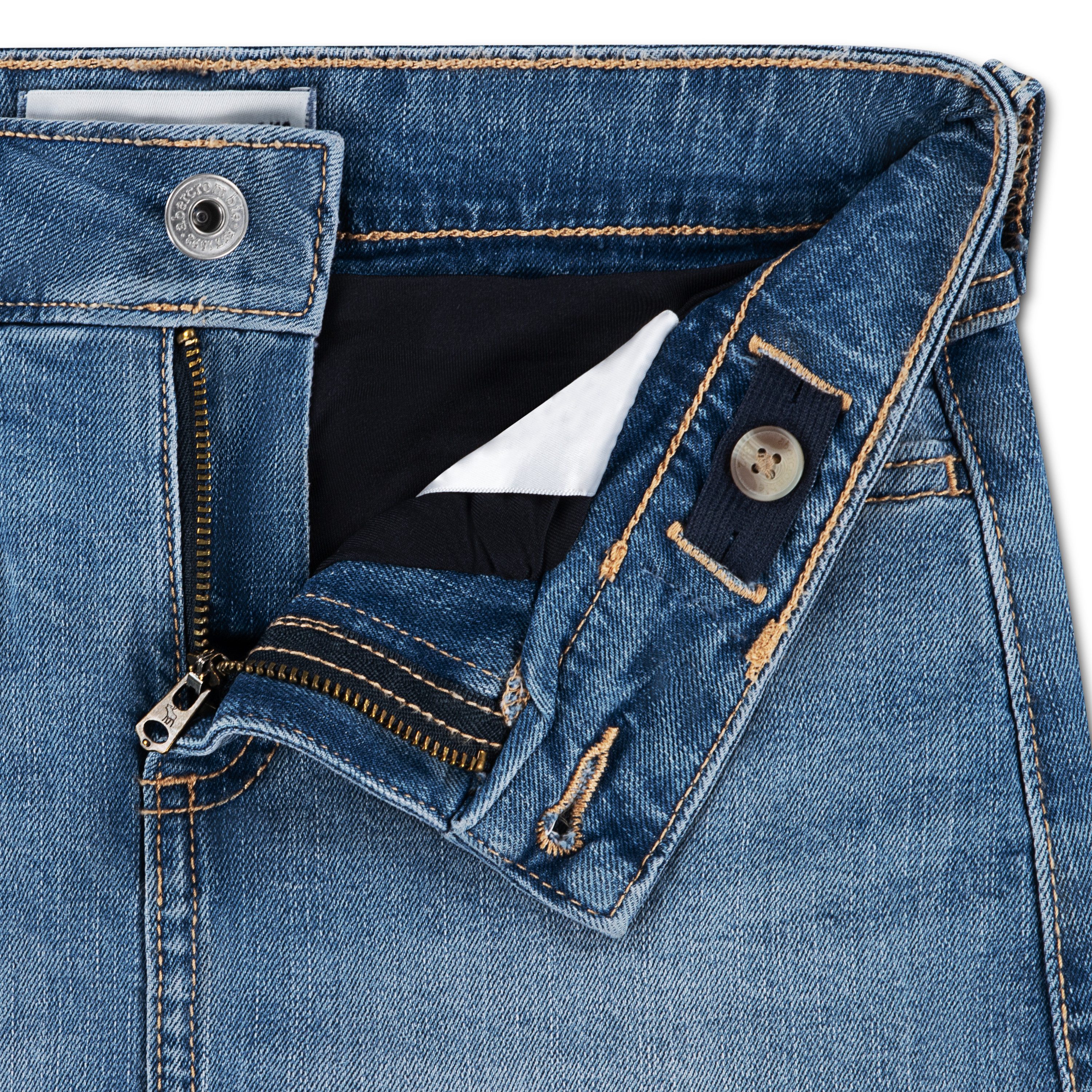 Abercrombie Kids Jeansrock AFG DROP WAIST PLEATED MINI SK Minirock / Sommerock Jeans-Qualität – Bild 4 von 5