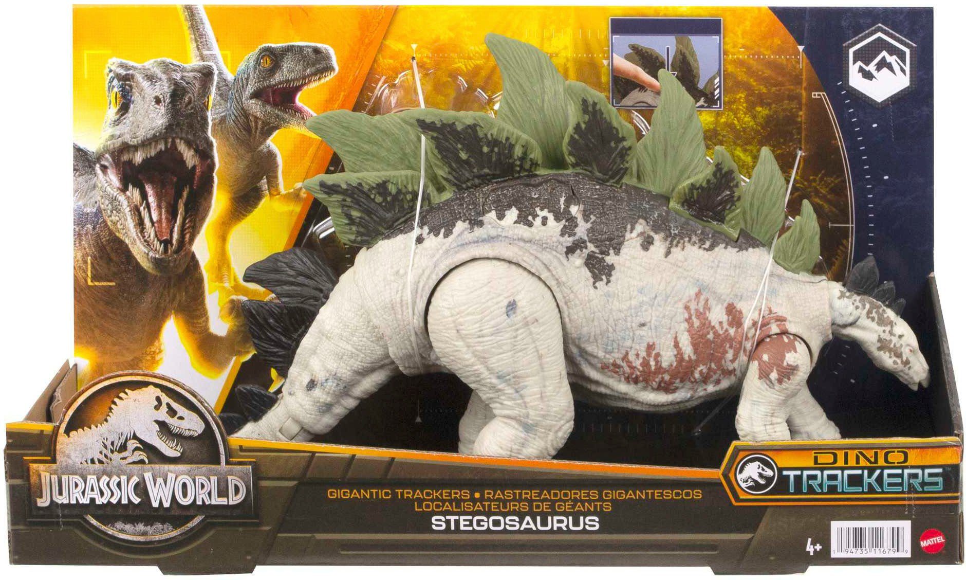 World Jurassic New Stegosaurus Actionfigur Large - Trackers Mattel®