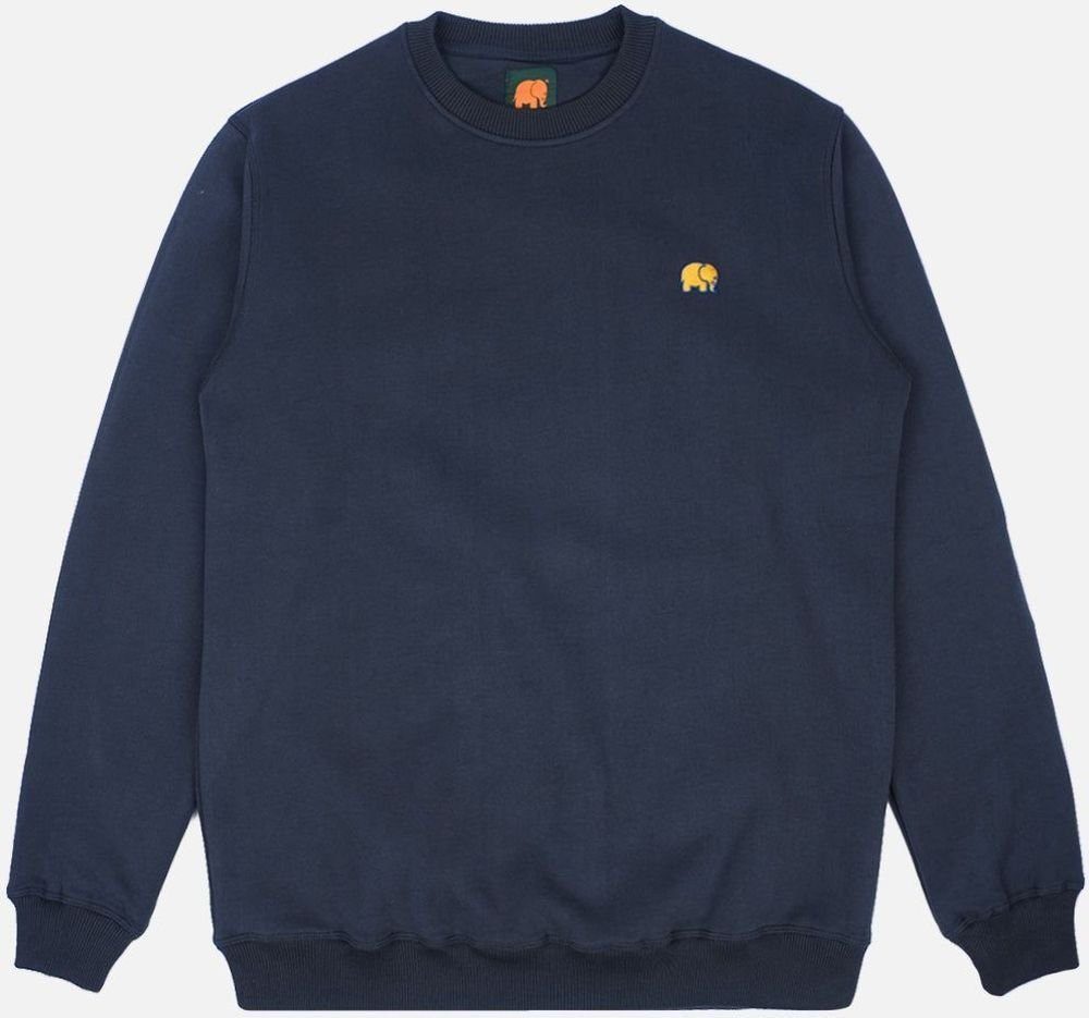 Trendsplant Rundhalspullover Organic Essential Sweater Trendsplant Blue